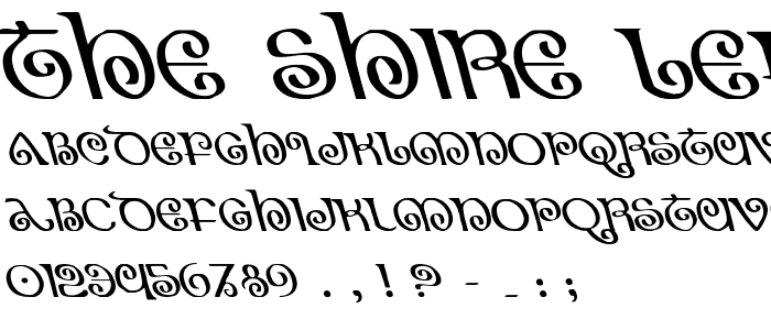 The Shire Leftalic font